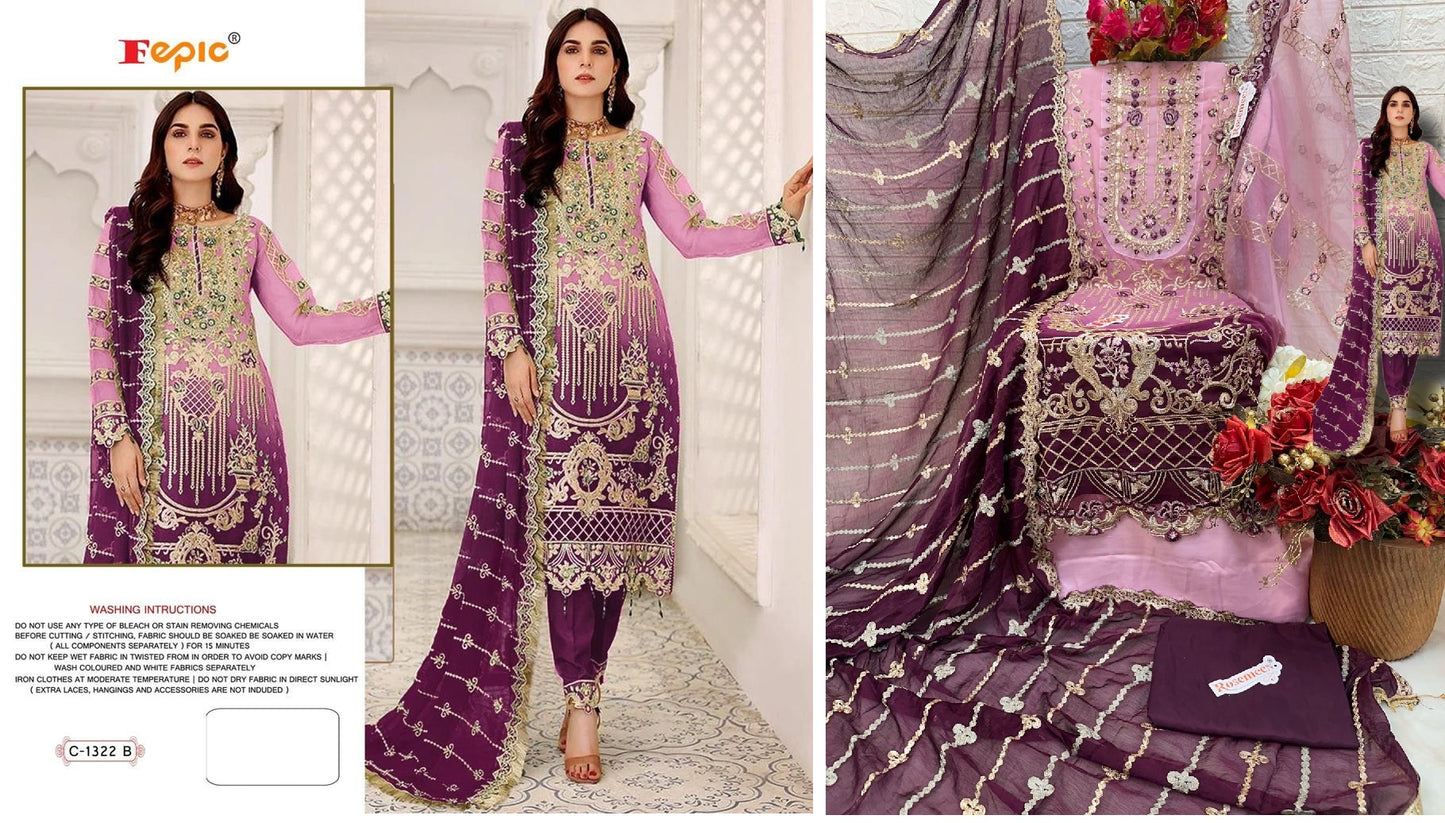 C-1322-B Fepic Pakistani Salwar Suits