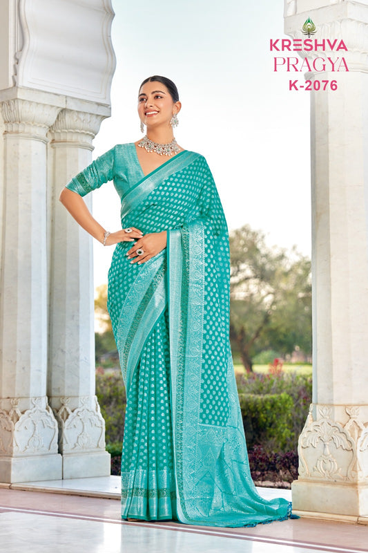2076 Pragya Kreshva Georgette Sarees