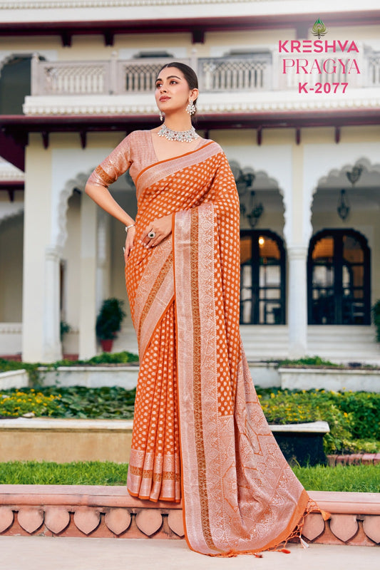 2077 Pragya Kreshva Georgette Sarees