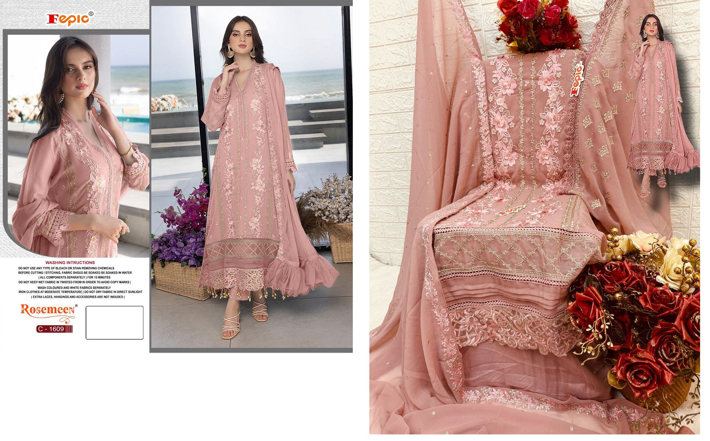 C-1609 Fepic Pakistani Salwar Suits