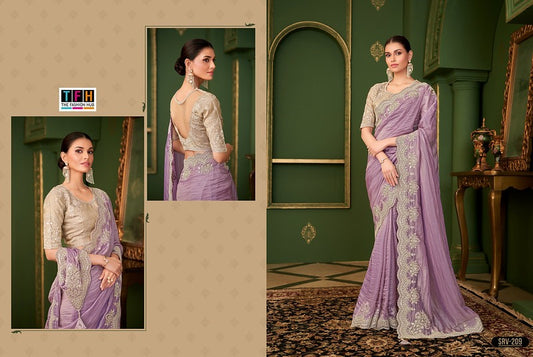 209 Sarvaratna Vol 2 Tfh Pure Viscose Georgette Silk Sarees