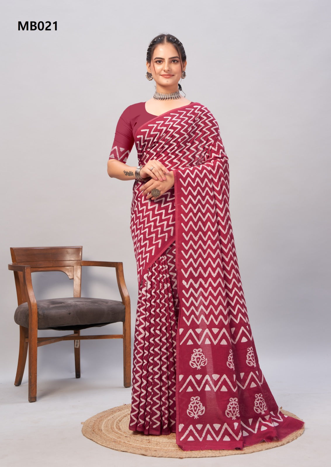Mb005 To Mb024 Batik Mira Bela Print Sarees