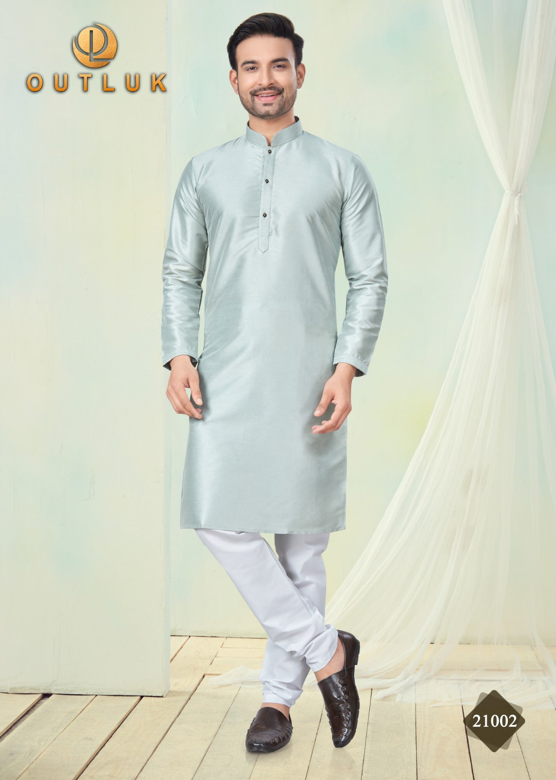 21002 Wedding Collection Vol 21 Outluk Mens Kurta Pyjama