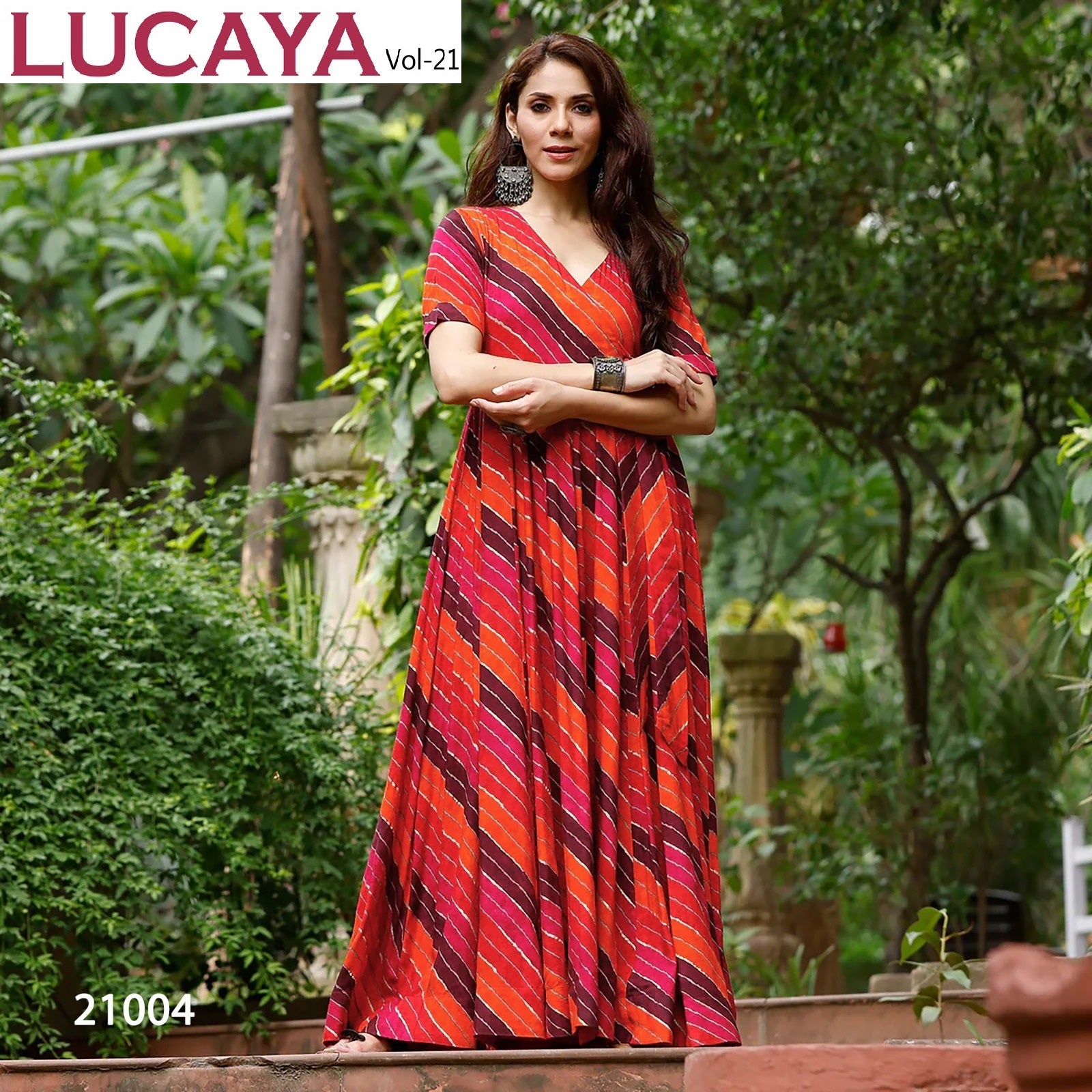 21004 Vol 21 Lucaya Heavy Rayon One Piece Gown