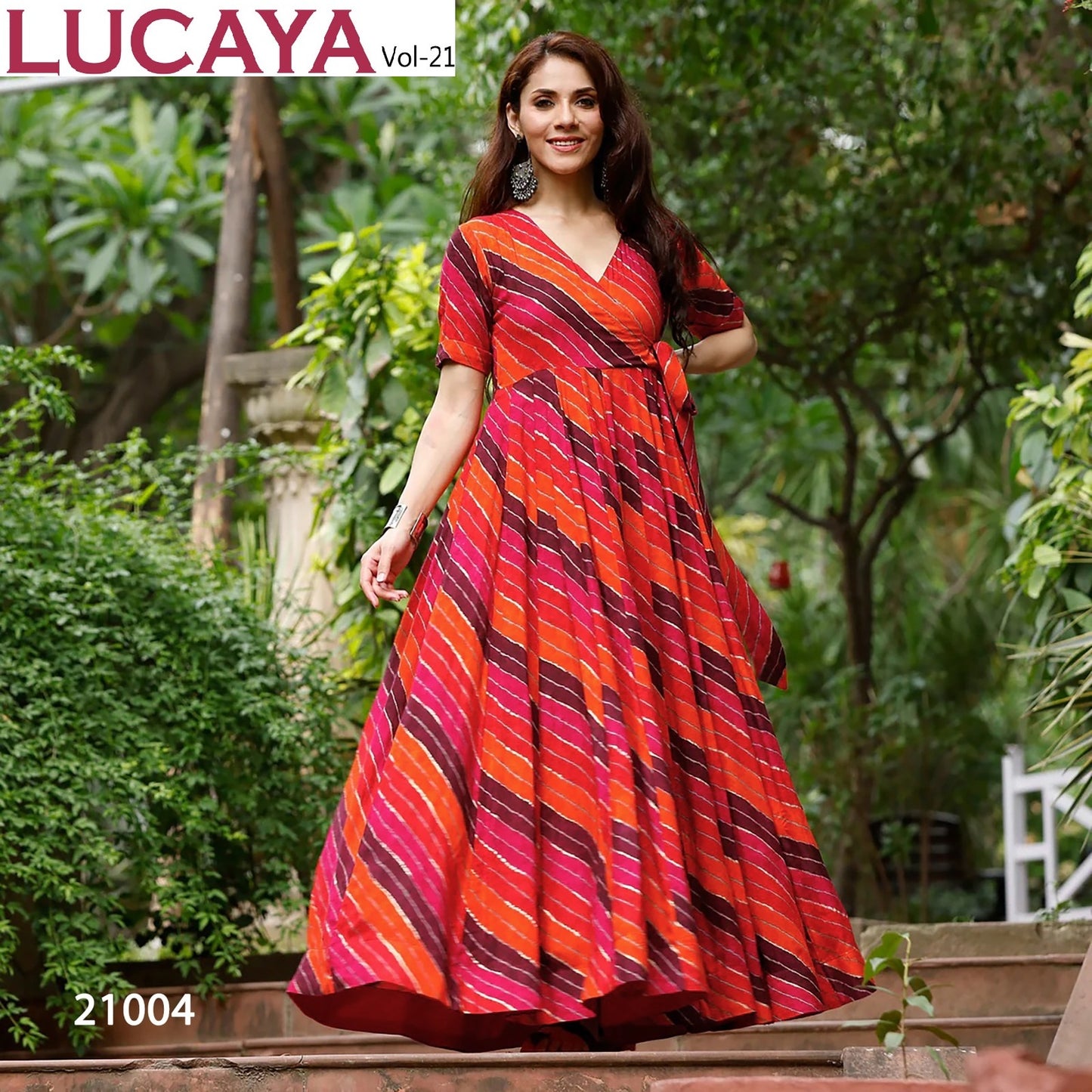 21004 Vol 21 Lucaya Heavy Rayon One Piece Gown