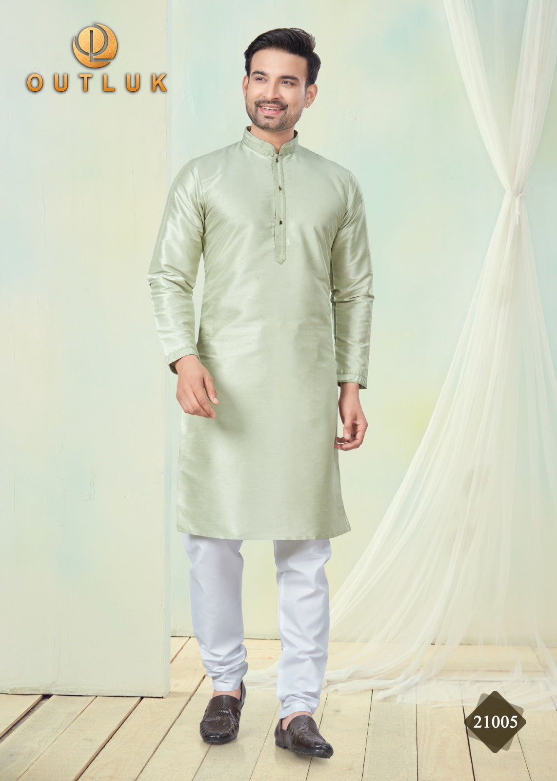 21005 Wedding Collection Vol 21 Outluk Mens Kurta Pyjama