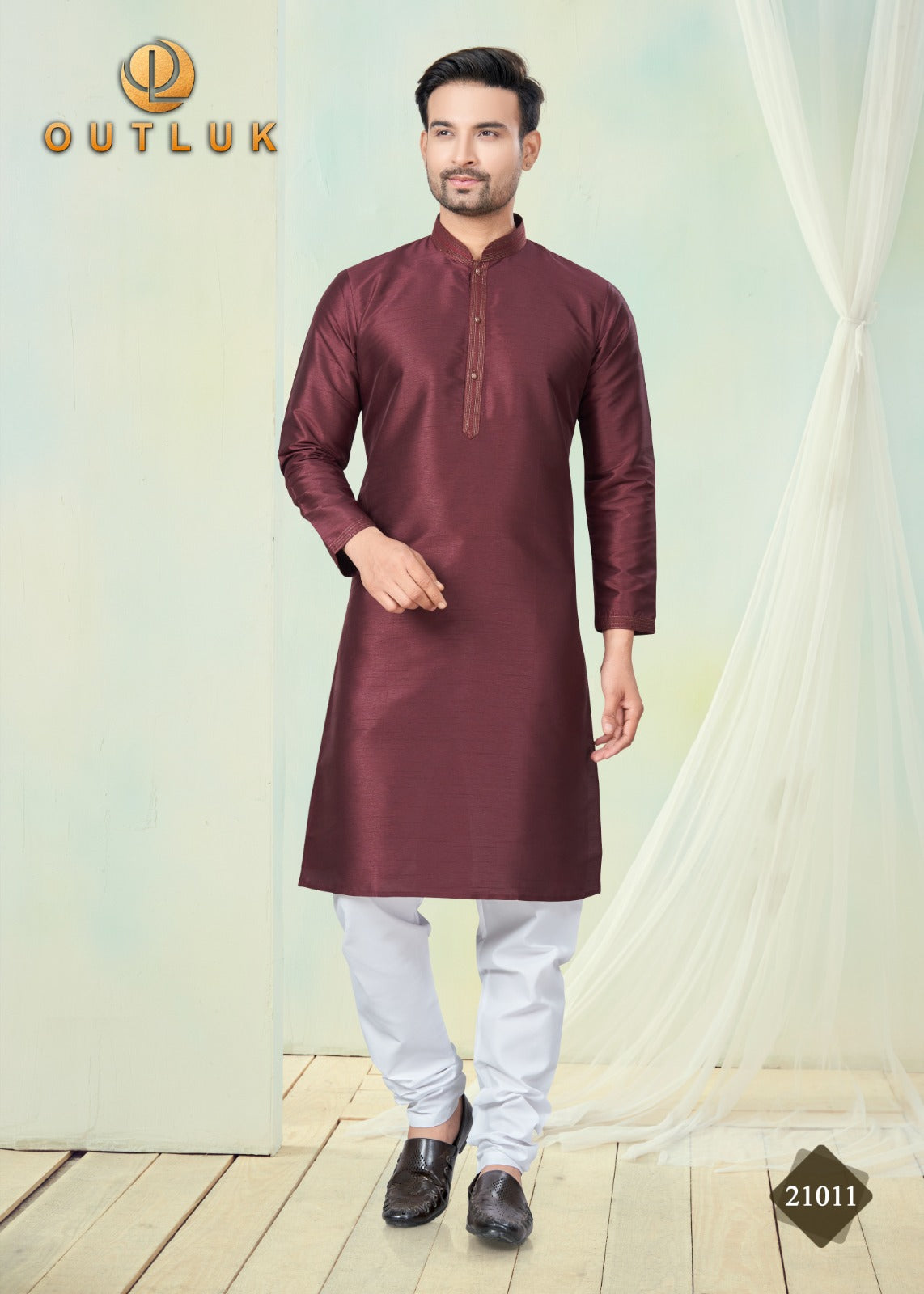21011 Wedding Collection Vol 21 Outluk Mens Kurta Pyjama