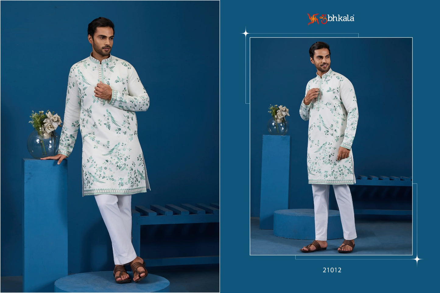 21012 Culture Couture Shubhkala Viscose Silk Mens Kurta