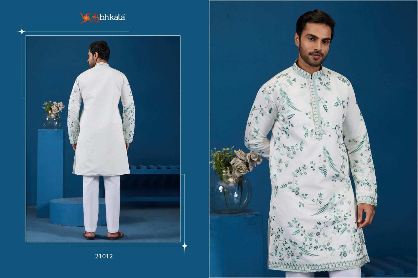 21012 Culture Couture Shubhkala Viscose Silk Mens Kurta