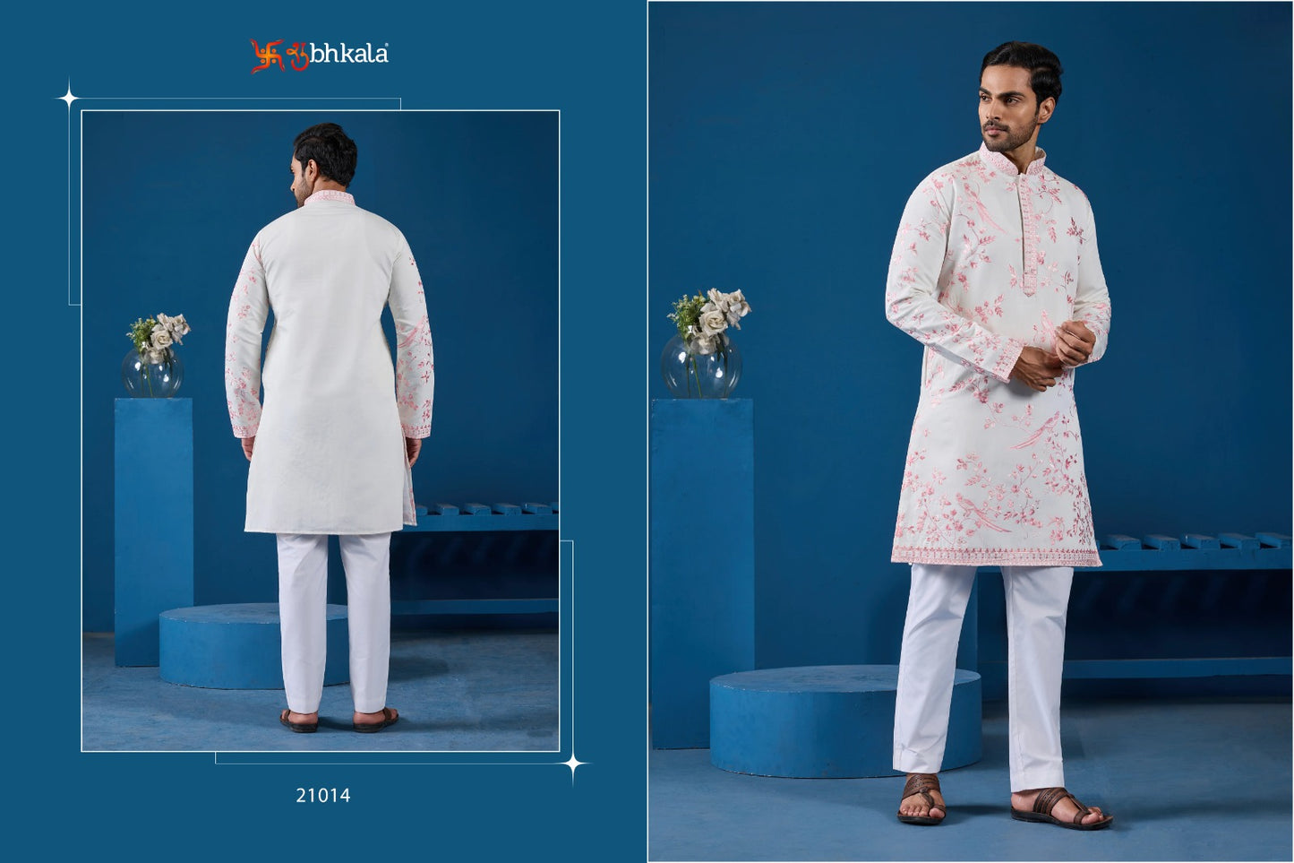 21014 Culture Couture Shubhkala Viscose Silk Mens Kurta