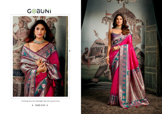 2101 Shravya Gobuni Silk Sarees