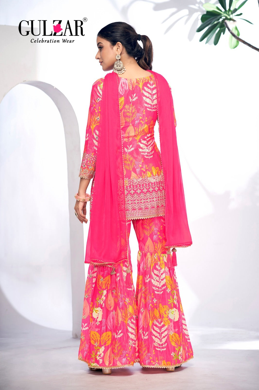 2102 Monisha Gulzar Sharara Readymade Suits