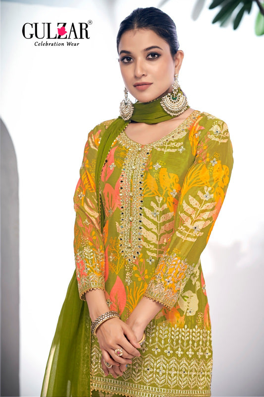 2103 Monisha Gulzar Sharara Readymade Suits