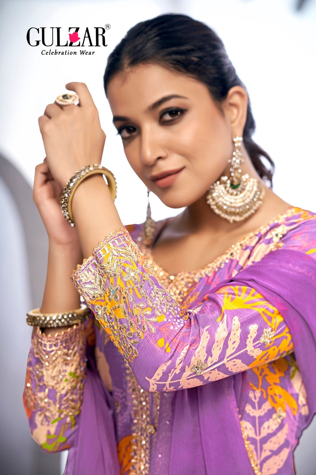 2104 Monisha Gulzar Sharara Readymade Suits