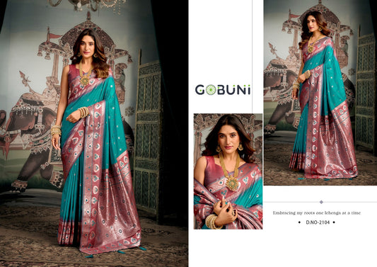 2104 Shravya Gobuni Silk Sarees