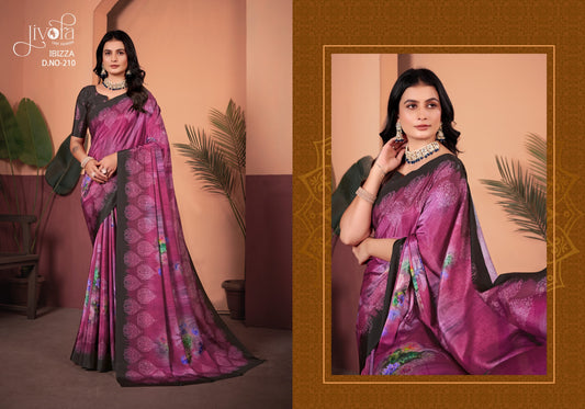 210 Ibizza Jivora Crape Sarees