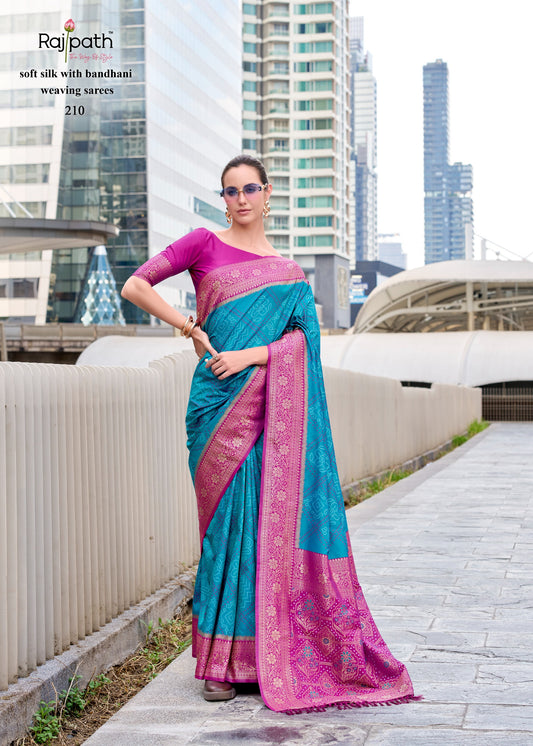 210 Sugandh Silk Rajpath Bandhani Sarees