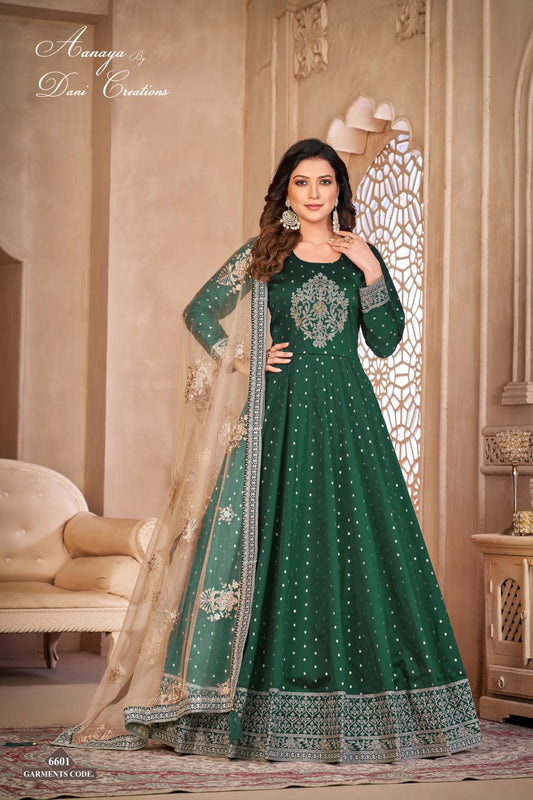 6601 Twisha Aanaya Vol 166 Dani Creation Unstitched Suits