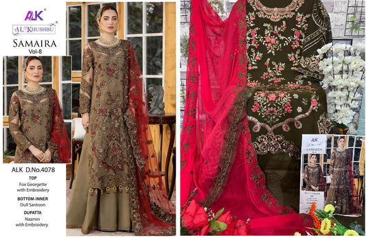 4078 Samaira Vol 8 Alk Pakistani Salwar Suits