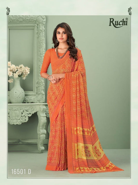 16501-D Raga Georgette Vol 1 Ruchi Sarees