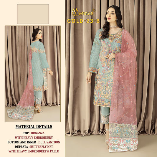 23-Gold B Cosmos Fashion Pakistani Salwar Suits