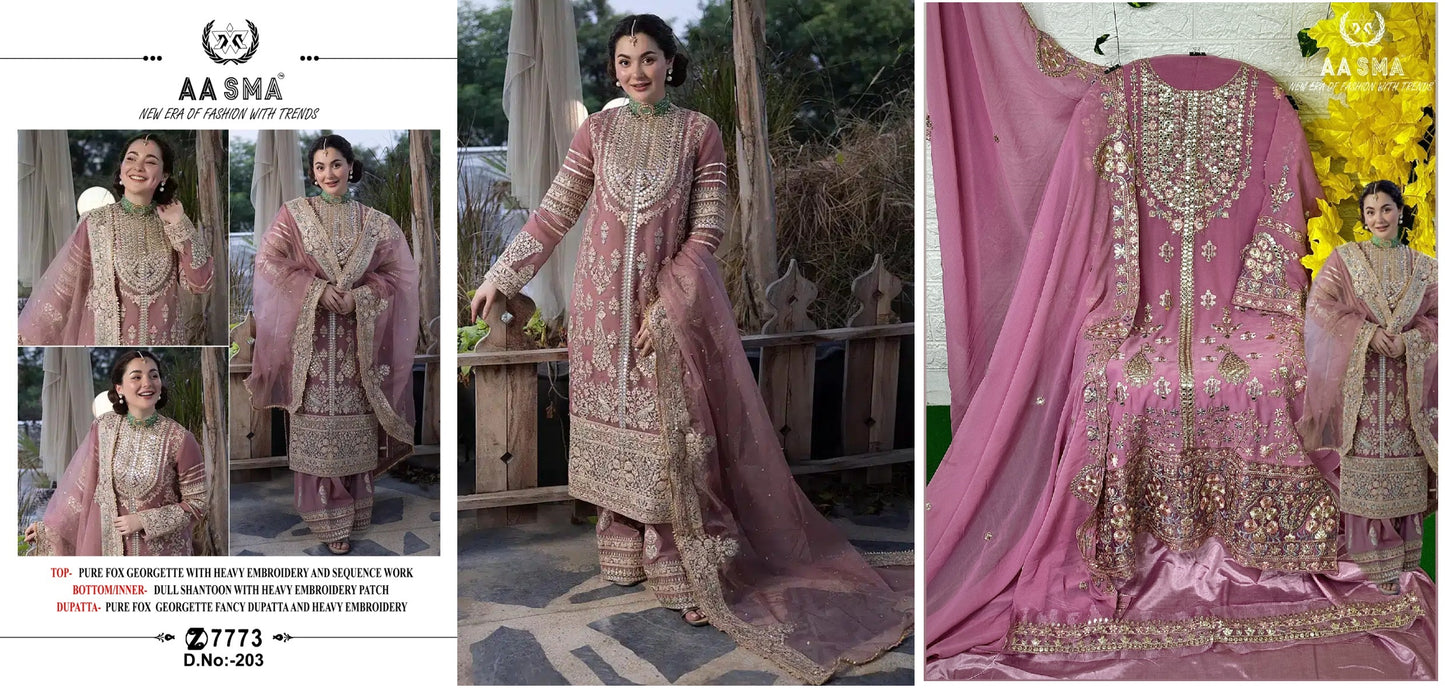 203 Aasma Pakistani Salwar Suits