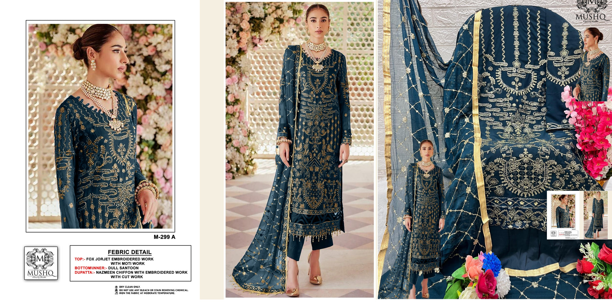 299A Mushq Pakistani Salwar Suits