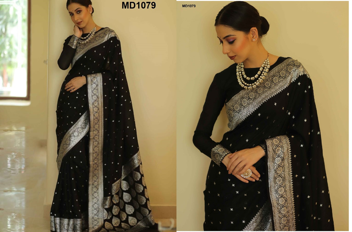 1079 Fashion Berry Sarees