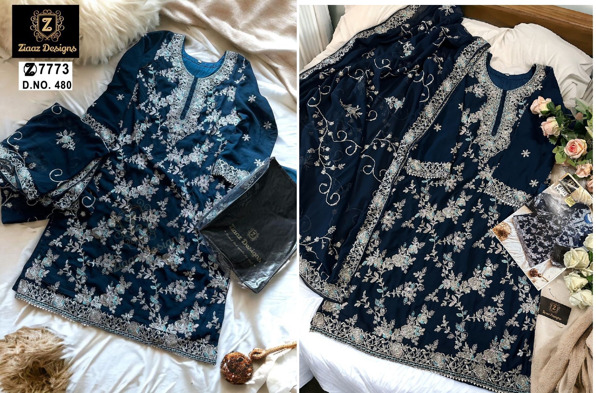 480 Ziaaz Designs Pakistani Salwar Suits