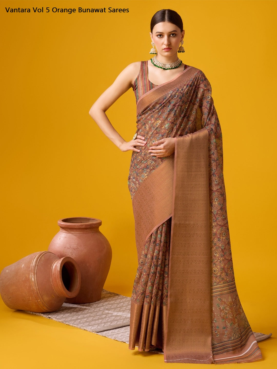Vantara Vol 5 Orange Bunawat Sarees