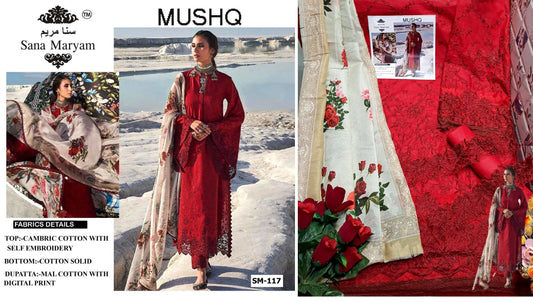 Mushq Sm-117 Sana Maryam Pakistani Salwar Suits