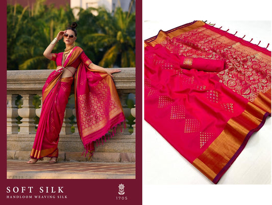 1705 Soft Silk Rajtex Sarees