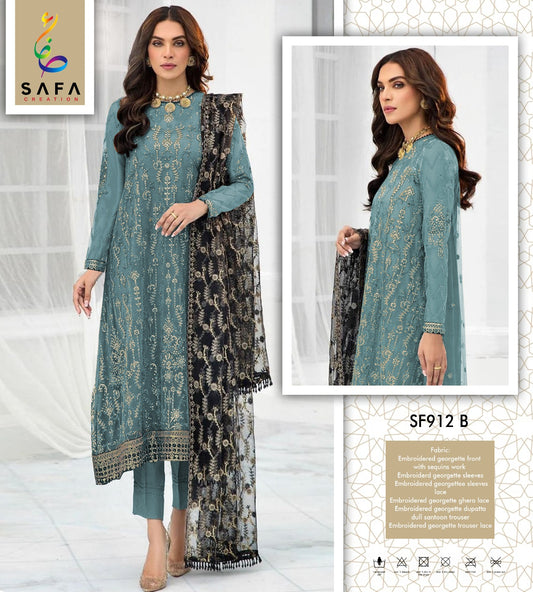 912B Safa Creation Pakistani Salwar Suits