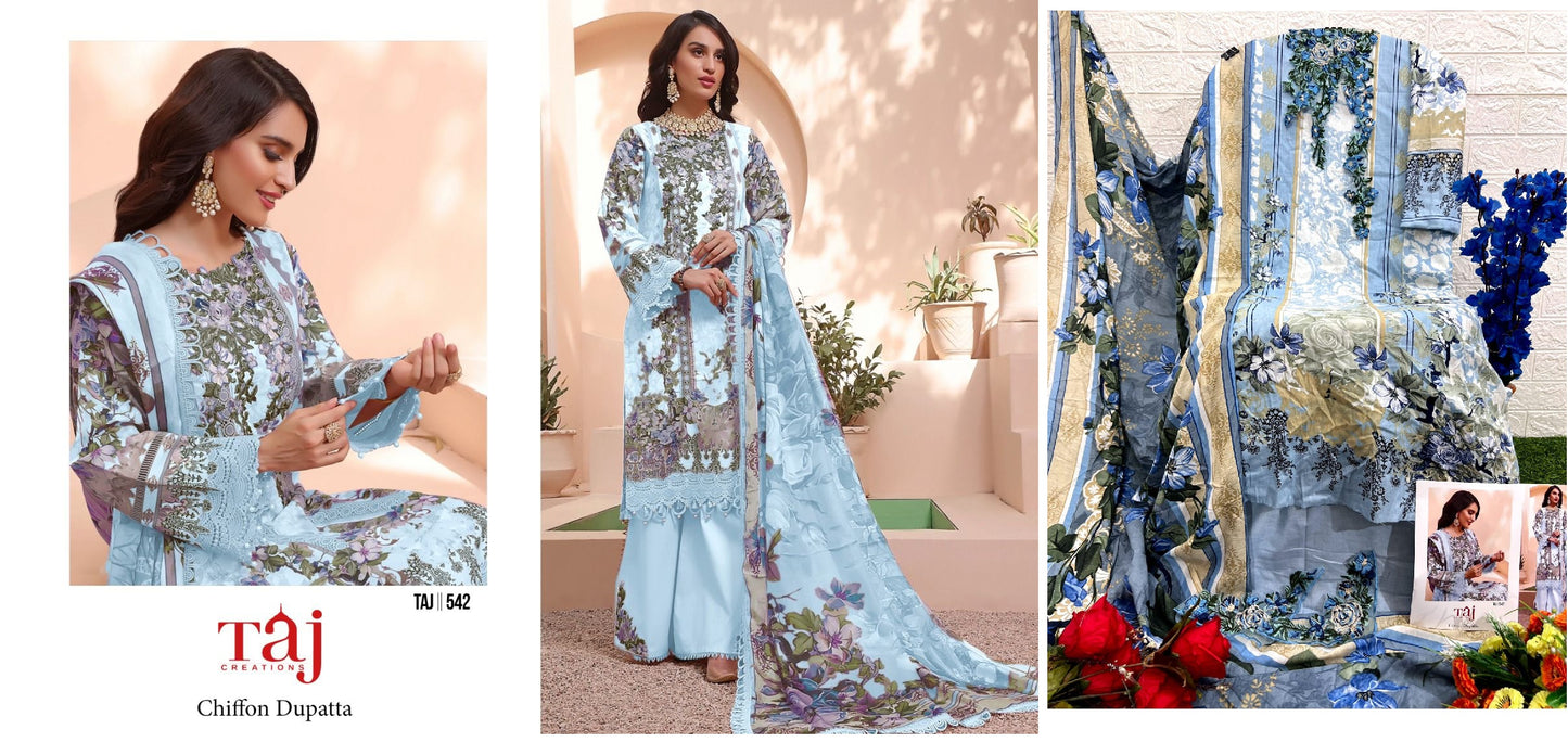 542 Taj Creations Pakistani Salwar Suits
