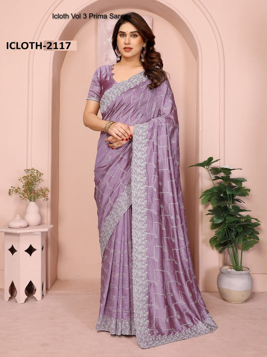 2117 Icloth Vol 3 Prima Vichitra Sarees