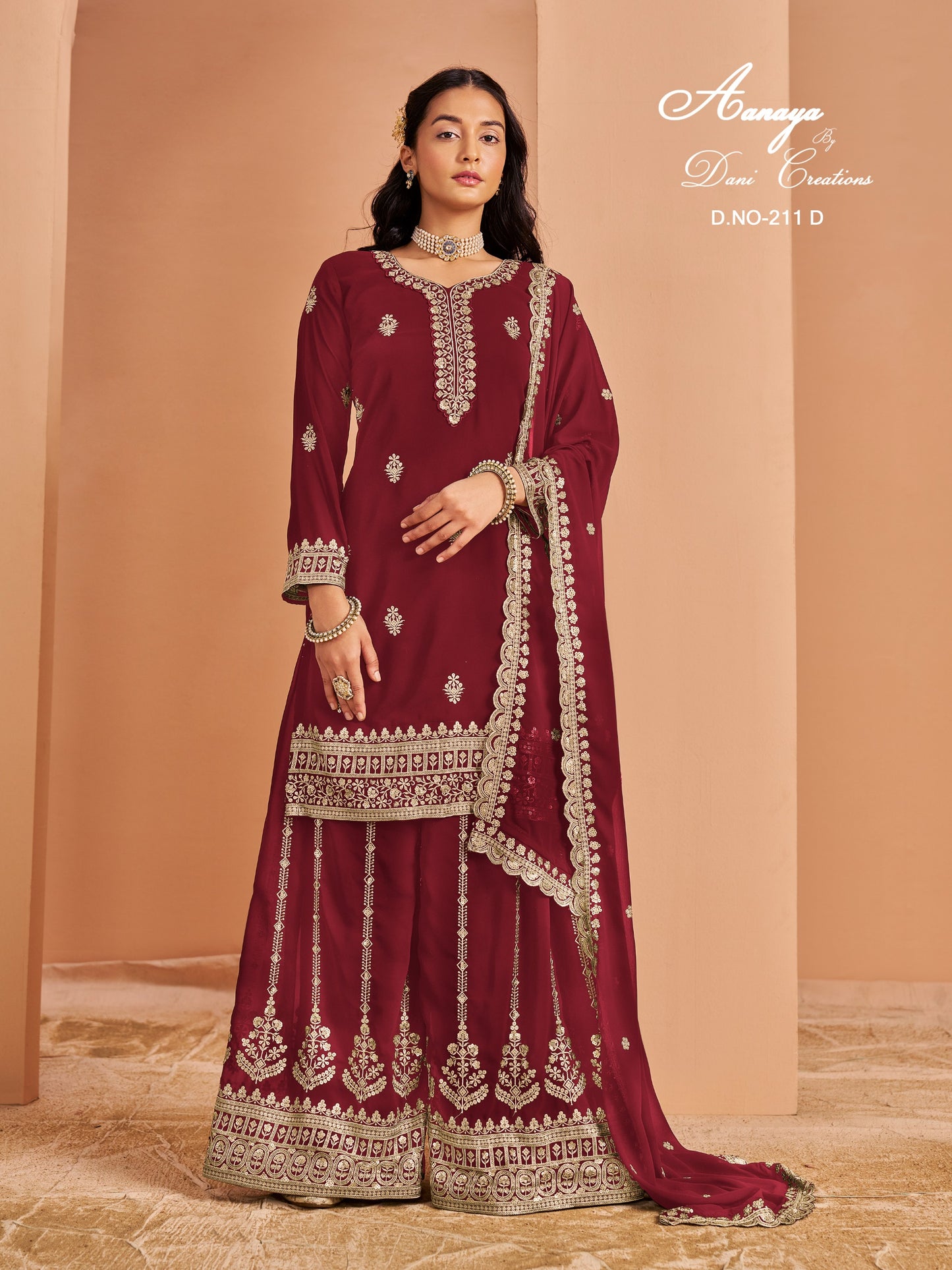 211D Aanaya Vol 211 Dani Creation Faux Georgette Pakistani Salwar Suits