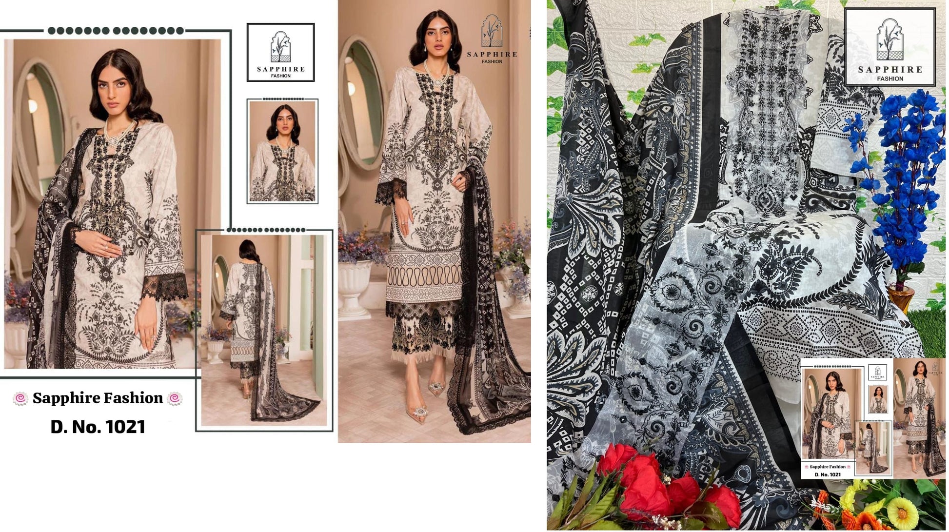 1021 Sapphire Pakistani Salwar Suits