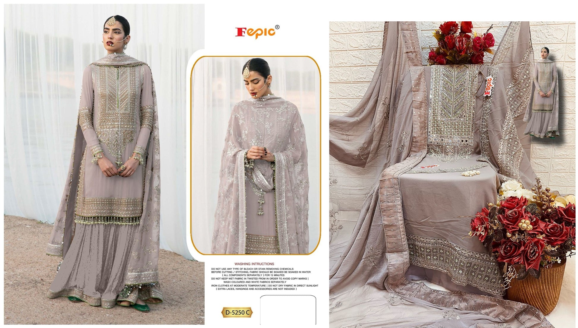 D-5250-C Fepic Pakistani Salwar Suits