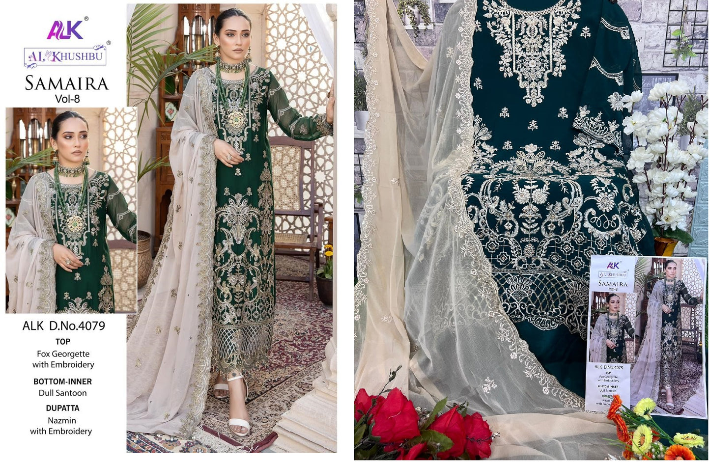 4079 Samaira Vol 8 Alk Pakistani Salwar Suits