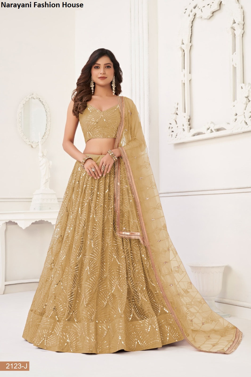 2123J Narayani Fashion House Butterfly Net Lehenga Choli
