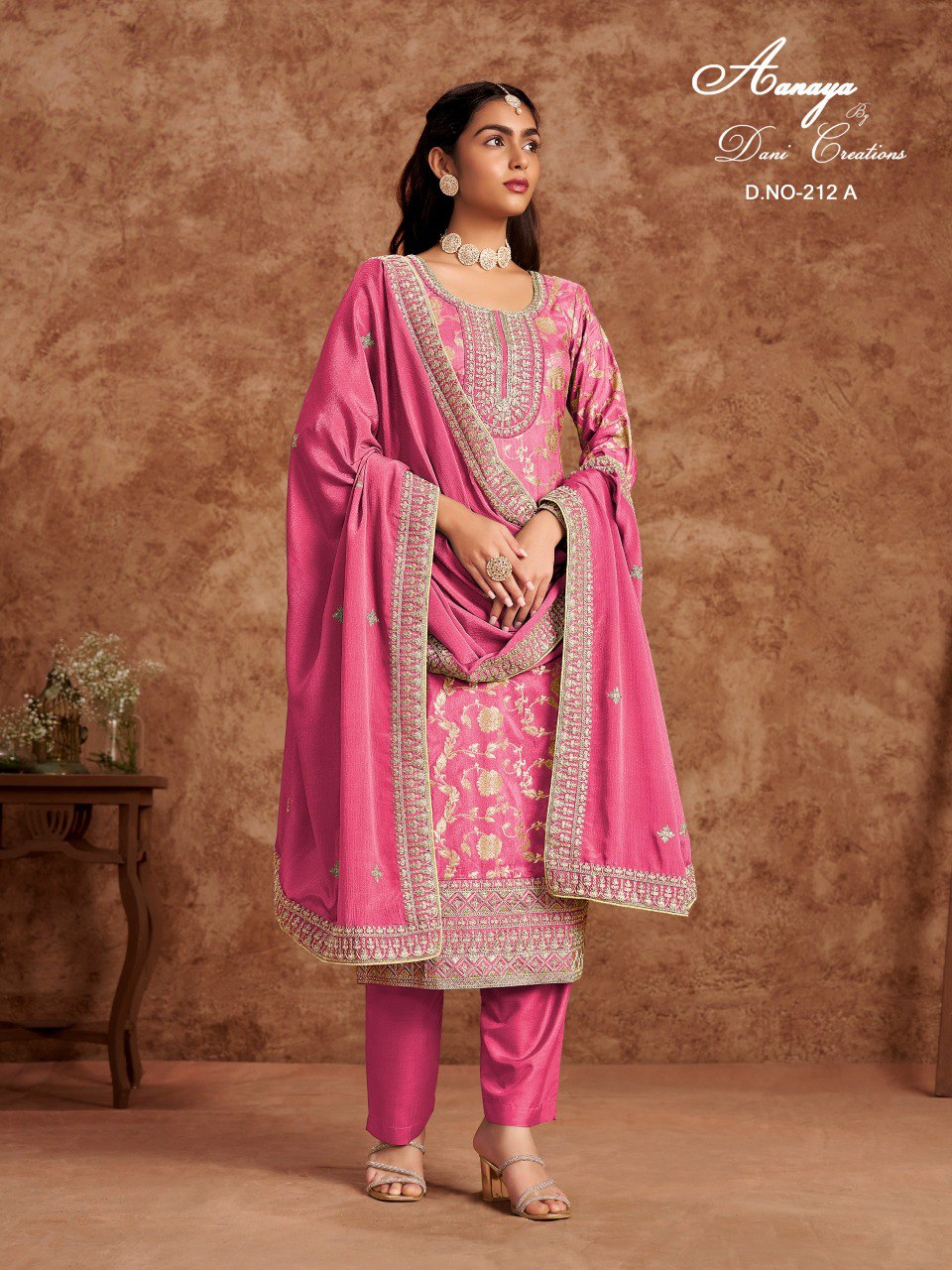 212A Aanaya Vol 212 Dani Creation Chinon Pakistani Salwar Suits