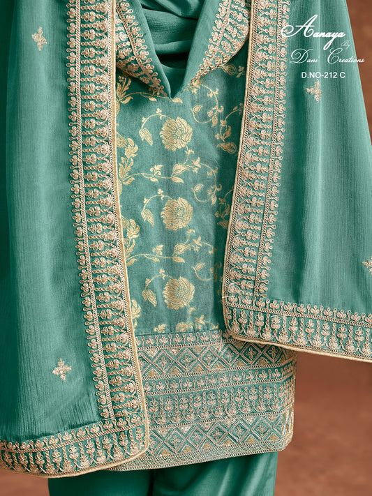 212C Aanaya Vol 212 Dani Creation Chinon Pakistani Salwar Suits