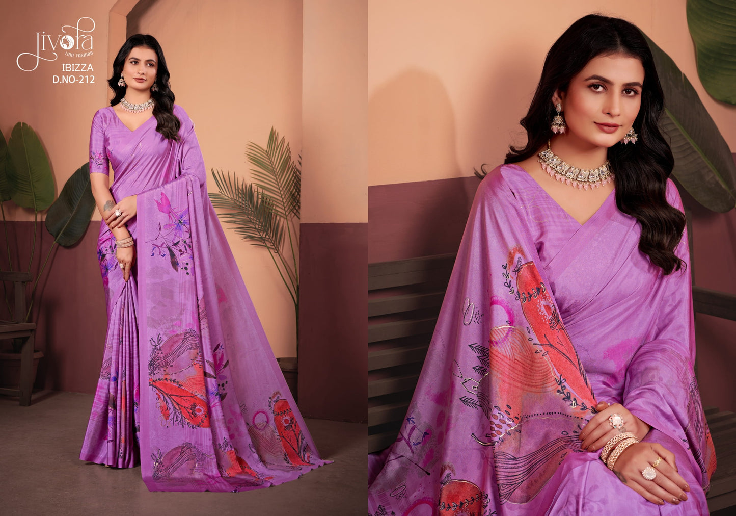 212 Ibizza Jivora Crape Sarees
