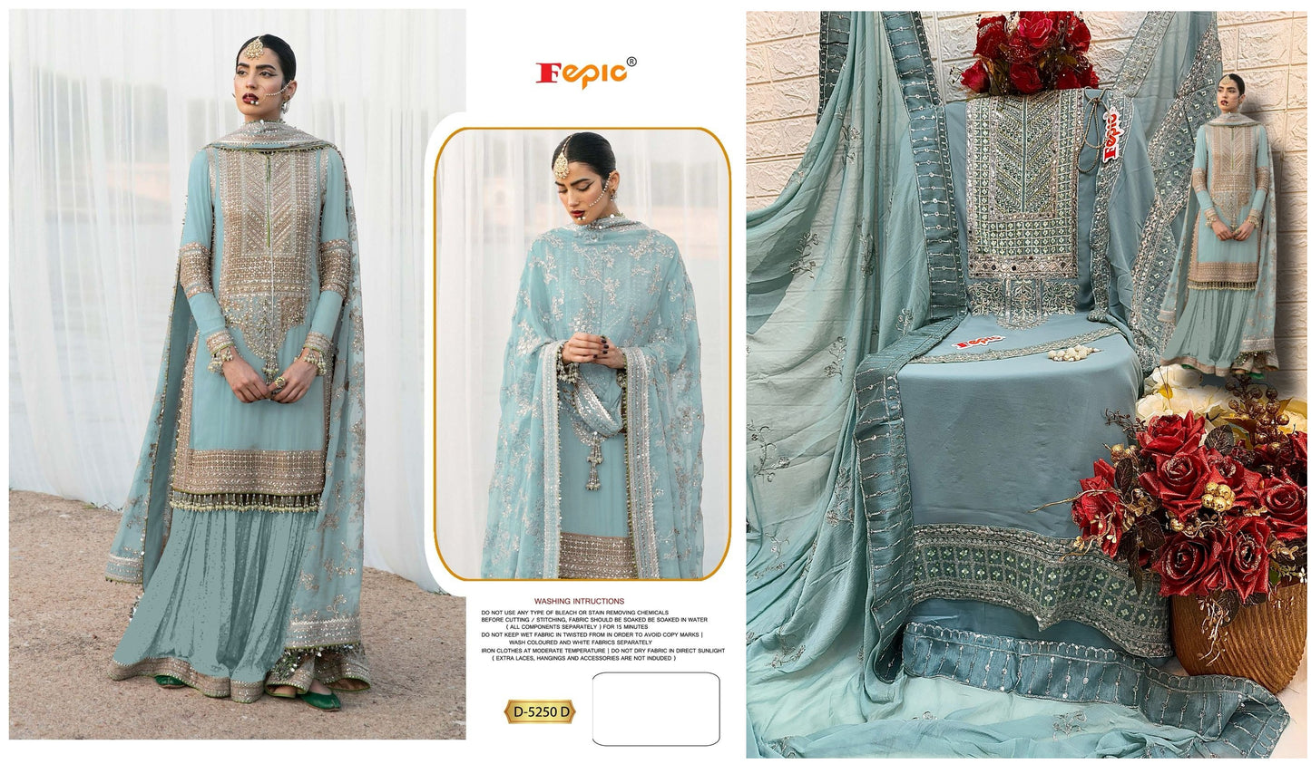 D-5250-D Fepic Pakistani Salwar Suits