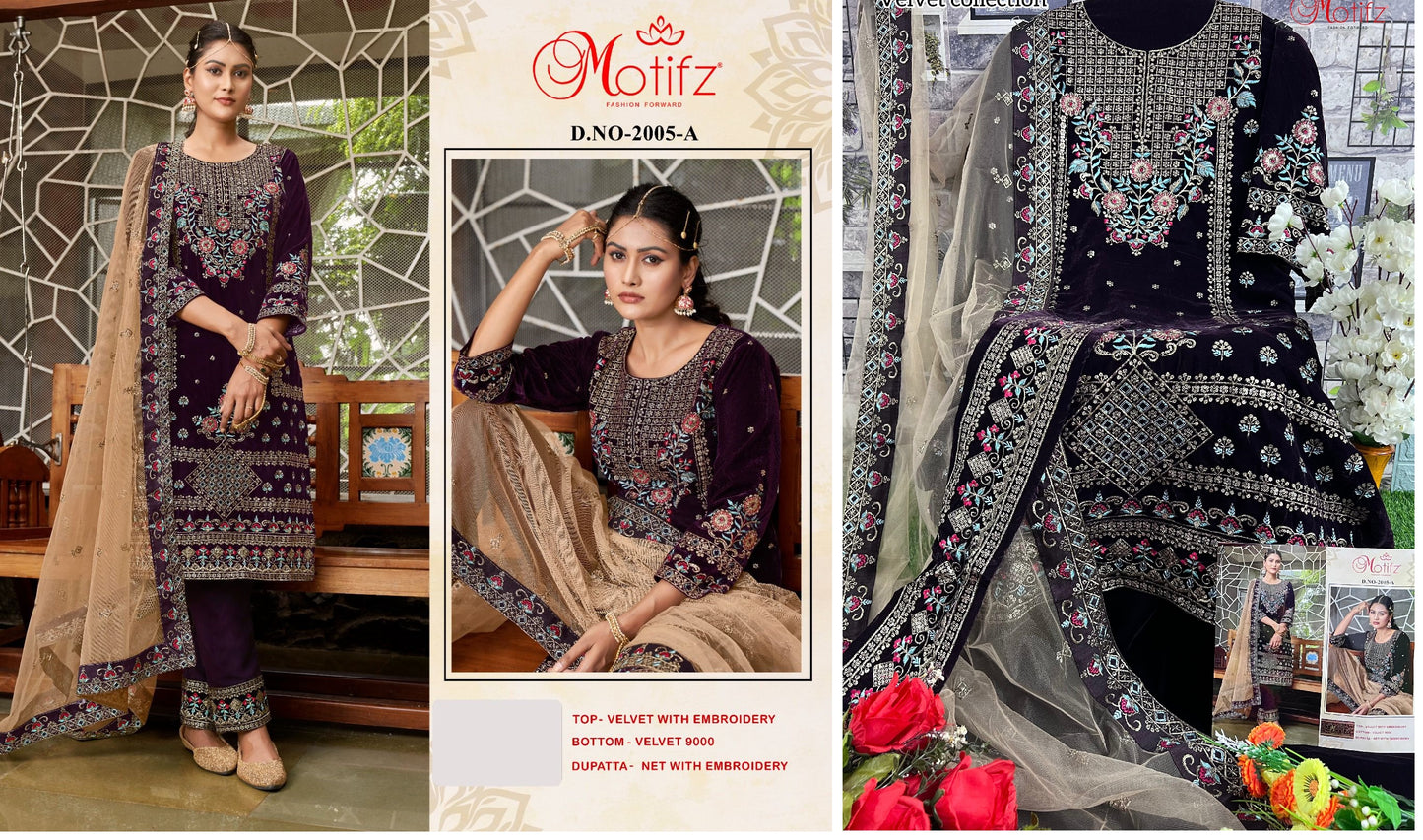 2005A Motifz Pakistani Salwar Suits
