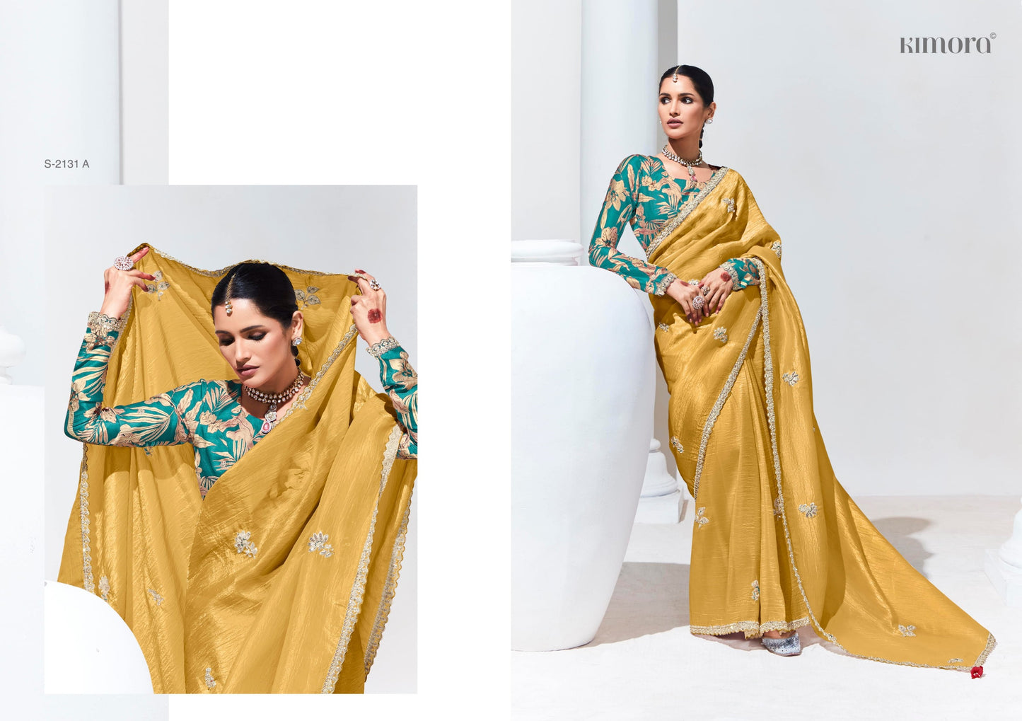 2131A Rangat Kimora Tissue Sarees