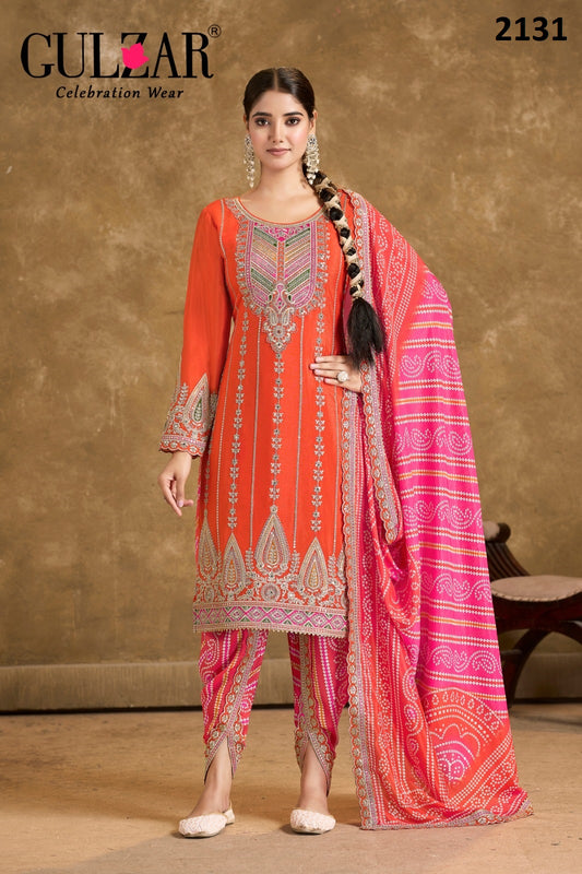 2131 Phoolzari Vol 2 Gulzar Mirror Work Readymade Suits
