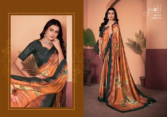 213 Ibizza Jivora Crape Sarees