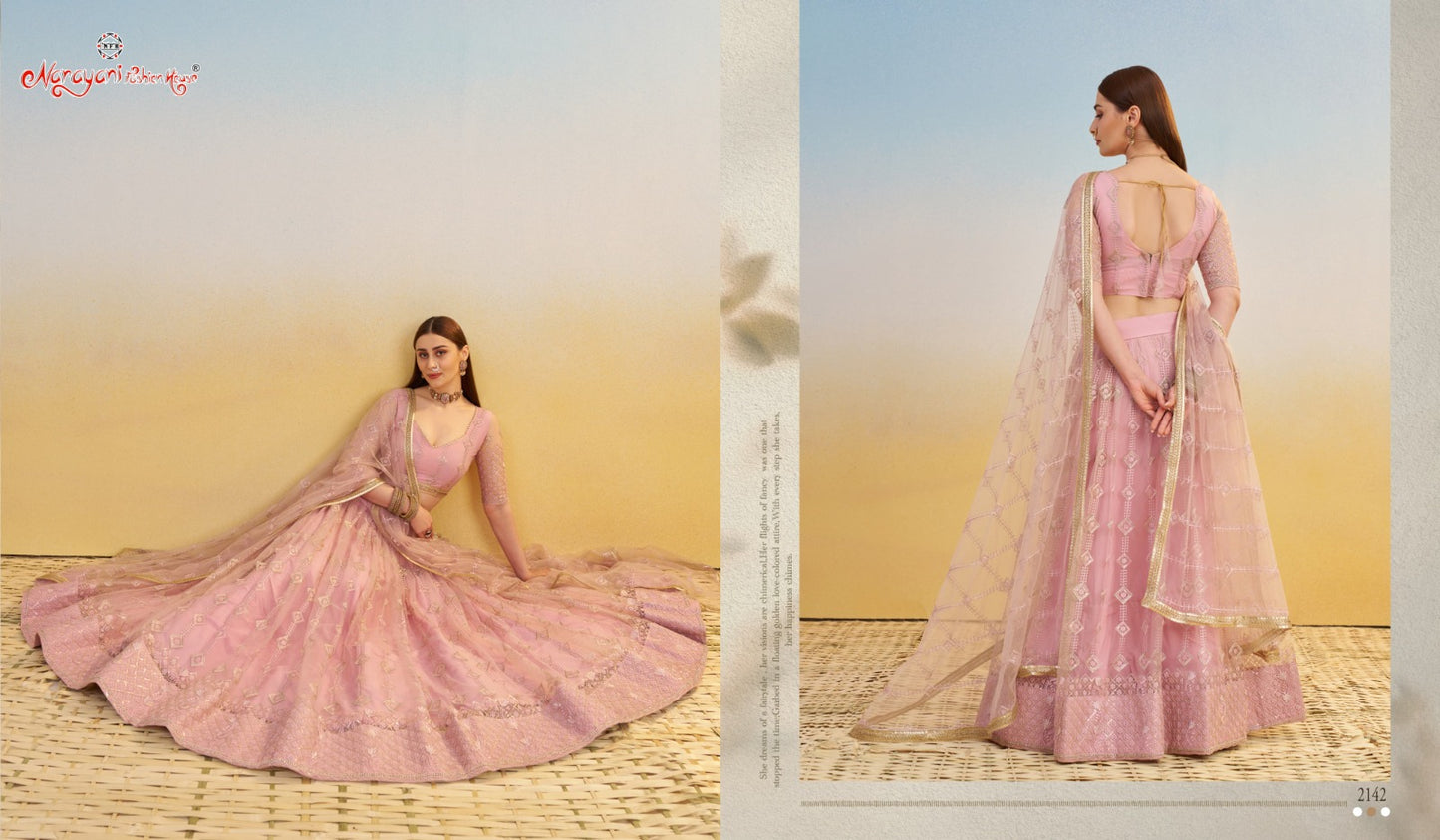 2142 Kelaya Vol 9 Narayani Fashion House Butterfly Net Lehenga Choli
