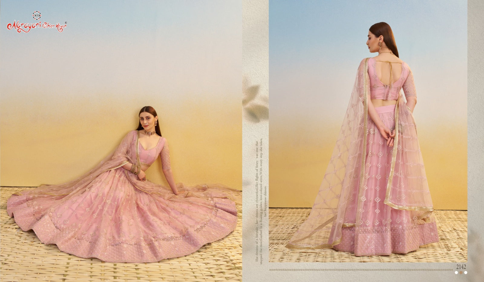 2142 Kelaya Vol 9 Narayani Fashion House Butterfly Net Lehenga Choli